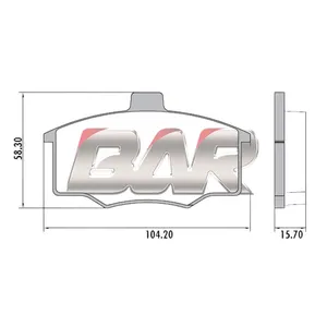 Pastillas de freno delanteras - FIAT DUNA-UNO-1500-1600 90/94