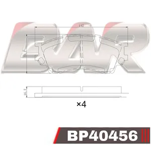 Pastillas de freno delanteras - MAZDA MILENIA L-2600 95/99