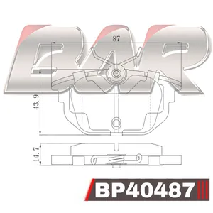 Pastillas de freno traseras - ALFA 145-146/ FIAT MAREA trasera 98/