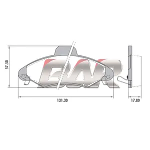 Pastillas de freno delanteras - FORD ESCORT C/CHAPITA 98/