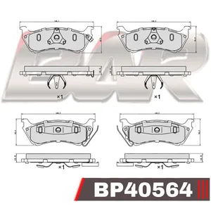 Pastillas de freno traseras - MERCEDES BENZ ML 320-430 98/