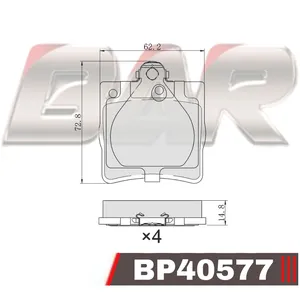 Pastillas de freno traseras - MERCEDES BENZ LINEA C /E /SLK 97/
