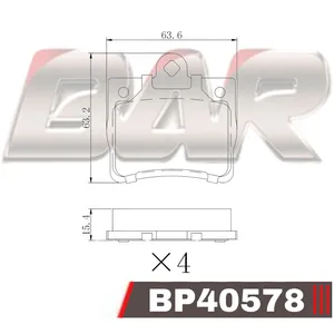 Pastillas de freno traseras - MERCEDES BENZ LINEA C /E 97/