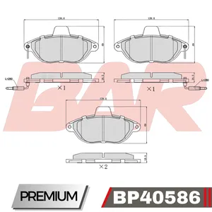 Pastillas de freno delanteras - PEUGEOT EXPERT-806/CITROEN/FIAT/LANCIA 94/