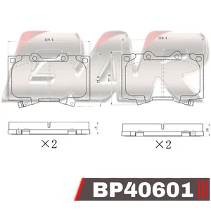 Pastillas de freno delanteras - TOYOTA LAND CRUSIER- 98/