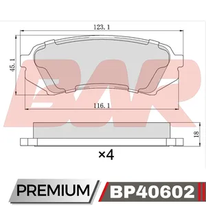 Pastillas de freno traseras - TOYOTA LAND CRUSIER- 98/