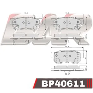 Pastillas de freno traseras - HYUNDAI SONATA-GRANDEUR 99/
