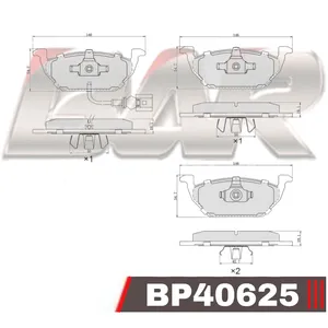 Pastillas de freno delanteras - FORD/VOLKSWAGEN GOLF 2000