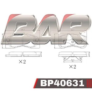 Pastillas de freno delanteras - DAIHATSU SIRIUN 92/
