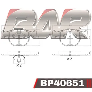 Pastillas de freno delanteras - BMW 540i-740i 94/
