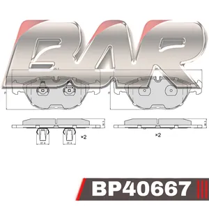 Pastillas de freno delanteras - M.BENZ SLK-230/BMW SERIE-7 750i 2000/
