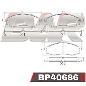 Pastillas de freno delanteras - NISSAN PICK UP