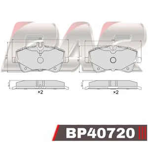 Pastillas de freno delanteras - MERCEDES BENZ CLASE C 180-200/MB 220 2000/