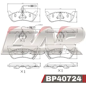 Pastillas de freno traseras - MERCEDES BENZ ML 270-320 - 4X4 NAFTA-DIESEL 2000/