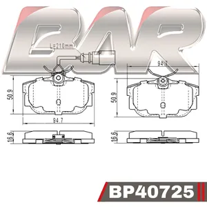 Pastillas de freno traseras - VOLKWAGEN TRANSPORTER 2.8 VR6 2001/