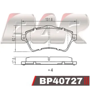 Pastillas de freno delanteras - LAND ROVER FREELANDER 1.8 16V 2002/