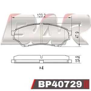 Pastillas de freno delanteras - MITSUBISHI MONTERO 1.8 2001/