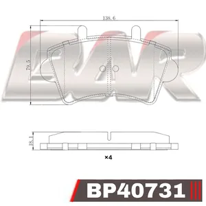 Pastillas de freno delanteras - RENAULT MASTER 2002 /