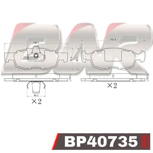 Pastillas de freno delanteras - FIAT DOBLO 2004/