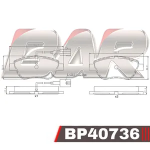 Pastillas de freno delanteras - FIAT STILO 1.8 8v 2002 / IDEA 1.6 06