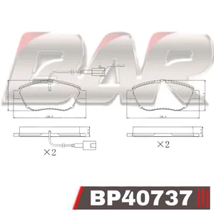 Pastillas de freno delanteras - FIAT STILO 1.8 16v 2002/...