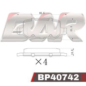 Pastillas de freno traseras - MERCEDES Clase A W168 97/ - Vaneo 01/