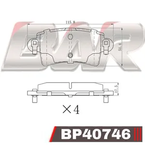 Pastillas de freno traseras - RENAULT Master (todos) /OPEL Movano 00/