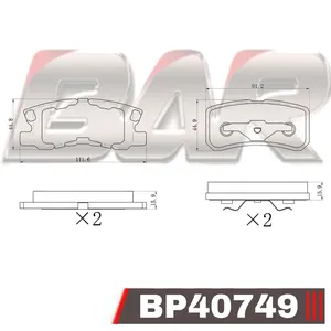 Pastillas de freno traseras - JEEP COMPASS/PATRIOT 2008>