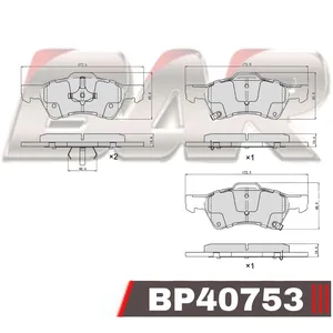 Pastillas de freno delanteras - DODGE Caravan 16"-Voyager-Town&Country 01/