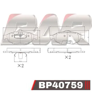 Pastillas de freno delanteras - DODGE STRATUS /CHRYSLER SEBRING 4DR. 99/