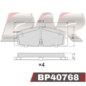 Pastillas de freno traseras - MAZDA 626 Americano 91/96