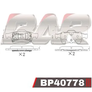 Pastillas de freno traseras - FORD/NISSAN/CHEVROLET/SAAB 01/