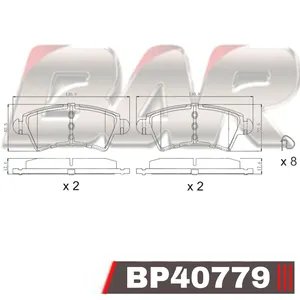 Pastillas de freno delanteras - CITROEN Xsara-XPicasso /PEUGEOT 206-306-307 02/