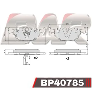 Pastillas de freno traseras - BMW Serie III - Touring 95/
