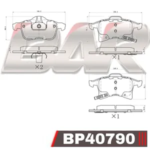 Pastillas de freno delanteras - CHEVROLET Corsa C-Meriva 03/