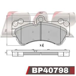 Pastillas de freno delanteras - PORSCHE Cayenne / VW Touareg 02/