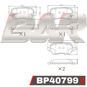 Pastillas de freno traseras - CHEVROLET Meriv-Zafir-Astra-Corsa