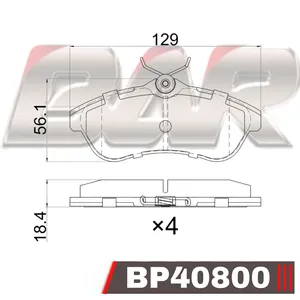 Pastillas de freno delanteras - CITROEN C3-C3 Pluriel - C2 02/