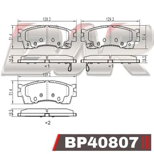 Pastillas de freno delanteras - KIA Sportage y otros modelos