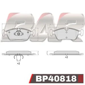 Pastillas de freno delanteras - BMW SERIE 3 II-III 98/-Z3-Z4 97/