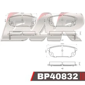 Pastillas de freno traseras - KIA Sorento 02/