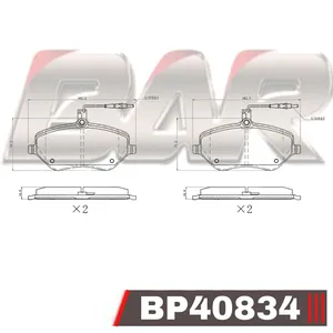 Pastillas de freno delanteras - PEUGEOT 407/CITROEN C6 04/