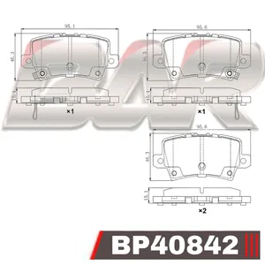 Pastillas de freno traseras - HONDA Civic VII 06/