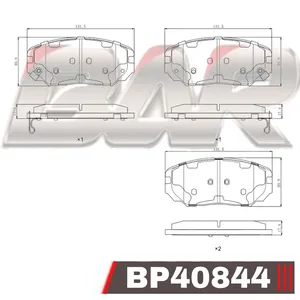 Pastillas de freno delanteras - HYUNDAI COUPE-SONATA-TUCSON / KIA MAGENTIS-SPORTAGE
