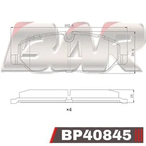 Pastillas de freno delanteras - LAND ROVER Discovery III 04/