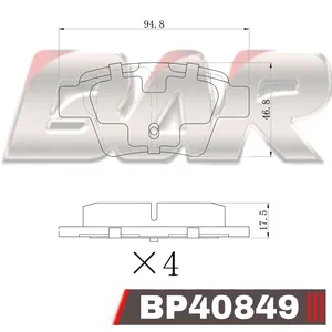 Pastillas de freno traseras - CITROEN C4-Picasso /PEUGEOT 307 04/