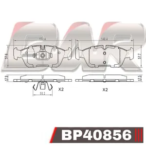 Pastillas de freno delanteras - BMW Serie 1 - Serie 3 IV 04/