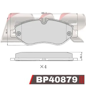 Pastillas de freno delanteras - IVECO DAILY 55.16 / M. BENZ SPRINTER 311-316-416-516 2012/à (+ KIT ACCESORIOS)