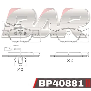 Pastillas de freno delanteras - FIAT IDEA 1.8 ADVENTURE/ALFA ROMEO/LANCIA 01/