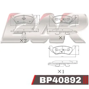 Pastillas de freno traseras - DODGE Caravan-Voyager/ JEEP Cherokee 02/